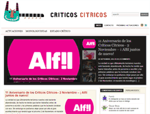 Tablet Screenshot of criticoscitricos.com